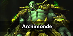 Archimonde à la Citadelle des Flammes infernales