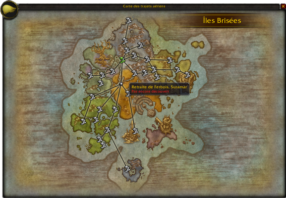 La carte générale du vol sur les Îles brisées interface_carte_vol_legion