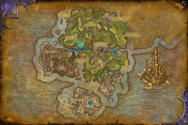 Un camp d'Hippogriffe pour la quête