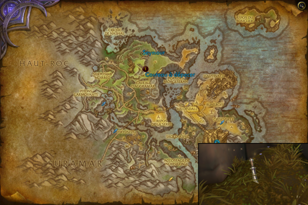 Emplacement de Seymour et du Couteau