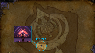 Emplacement de la Redresseur de torts Jaelaana sur le Vindicaar