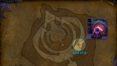 Emplacement de Toraan le Révéré au Vindicaar