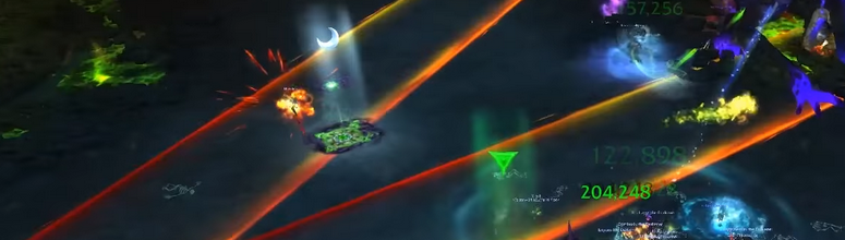 F'harg marque plusieurs personnages-joueurs indiquée par une ligne de Feu