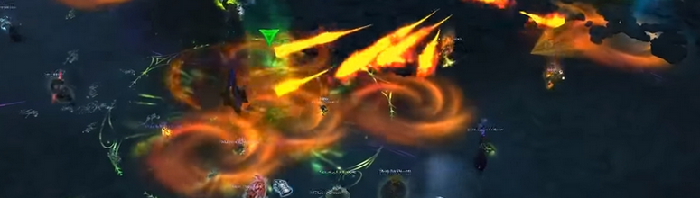 Toucher magmatique projette des gerbes de flammes