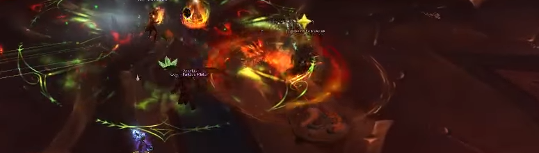 Brasier cuisant inflige des dégâts sur une zone de 6 mètres