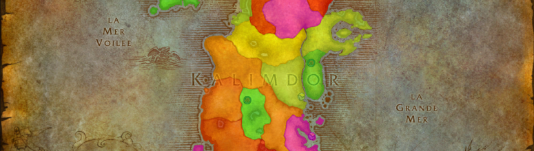 Aperçu du continent de progression à Kalimdor